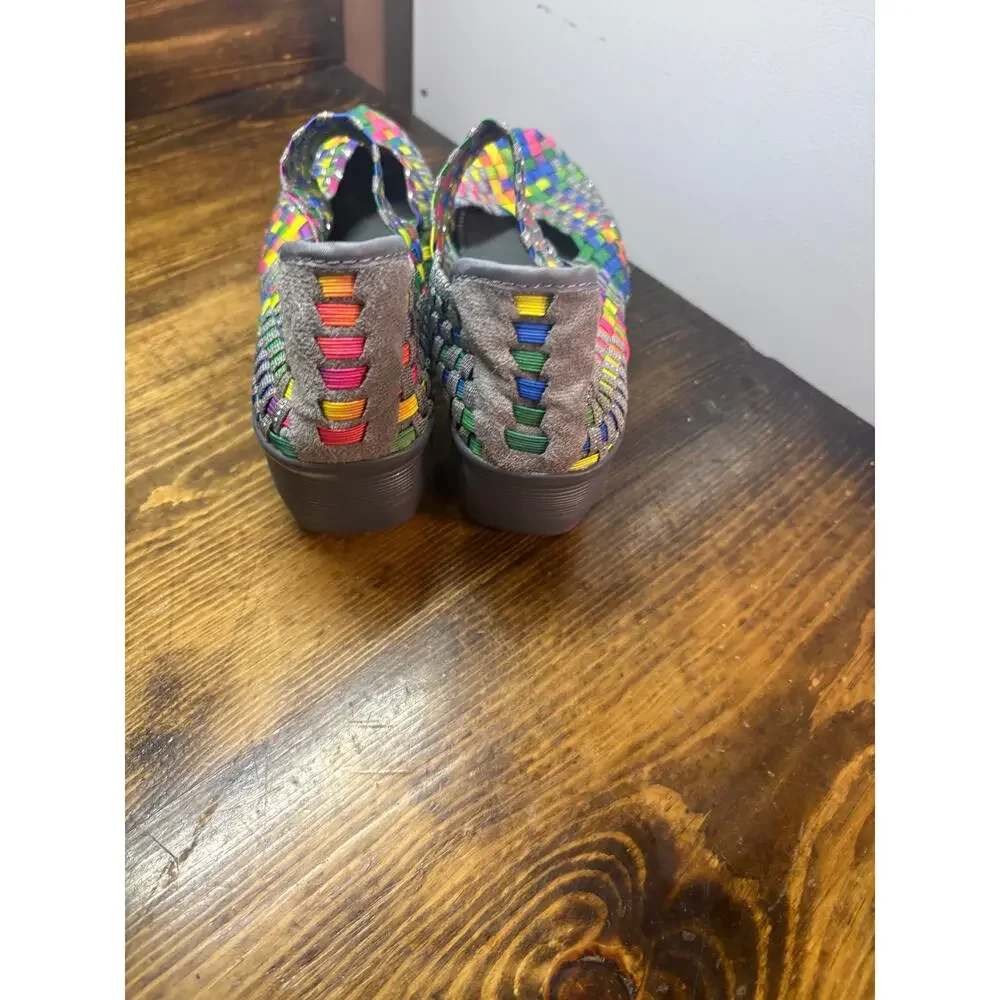 St. John's Bay Multi Color Woven Wedges Size 6.5‎